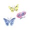 Large Butterflies Wall Stencil | 301B by Designer Stencils | Animal & Nature Stencils |